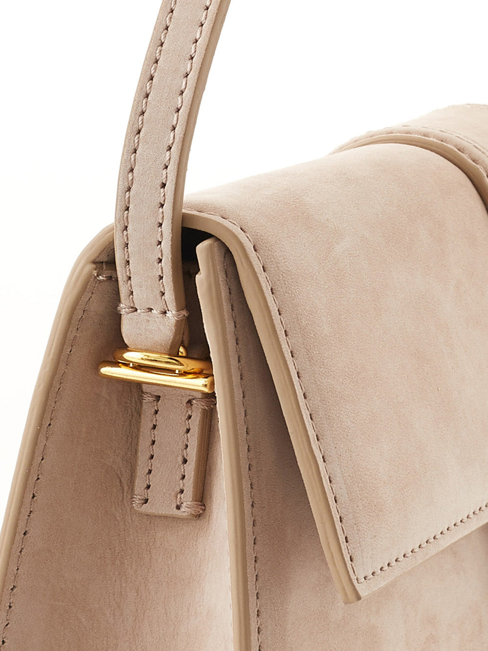 Chic Beige Shoulder Leather Bag