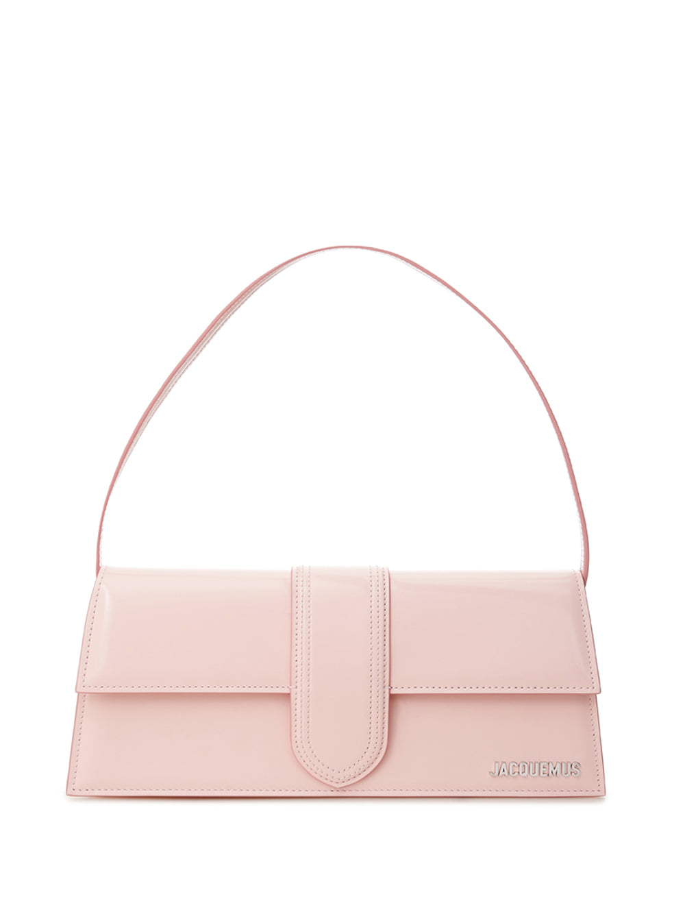 Chic Pink Patent Leather Shoulder Bag