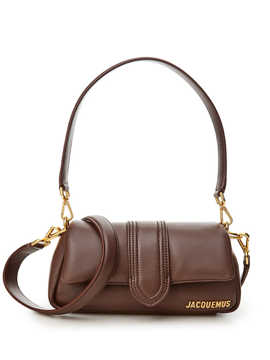 Chic Leather Shoulder Bag in Rich Brown