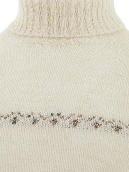 Chic Alpaca Wool Blend Turtleneck Jumper