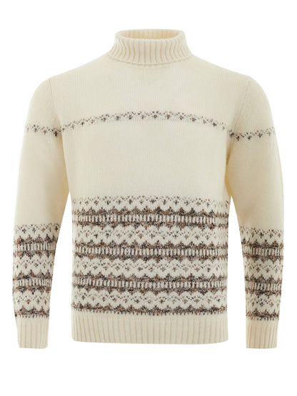 Chic Alpaca Wool Blend Turtleneck Jumper