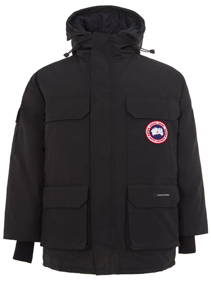 Exquisite Black Expedition Hooded Parka