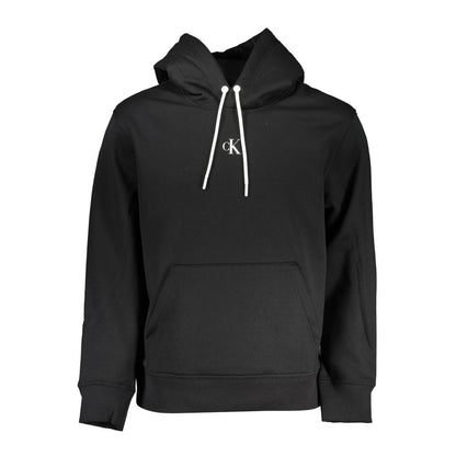 Elegant Contrast Detail Hooded Sweatshirt