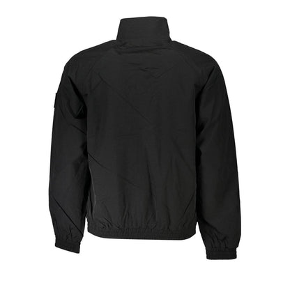 Elegant Black Polyamide Sports Jacket