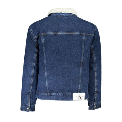 Chic Padded Denim Jacket - Tailored Elegance