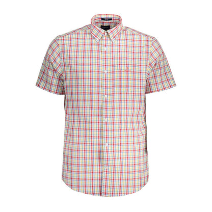 Elegant Short Sleeve Pink Shirt