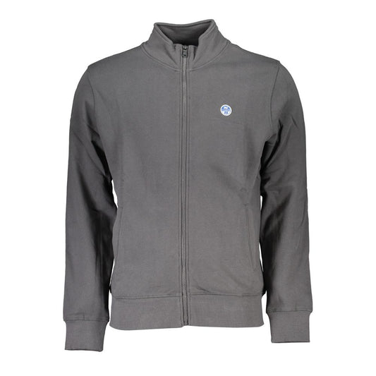 Eco-Friendly Zip-Up Sweatshirt with Logo Detail