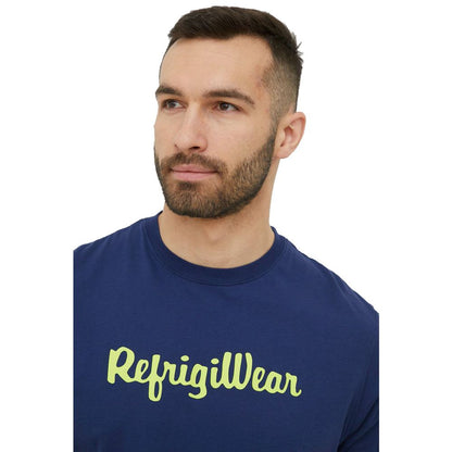 Classic Crew-Neck Logo Tee in Blue