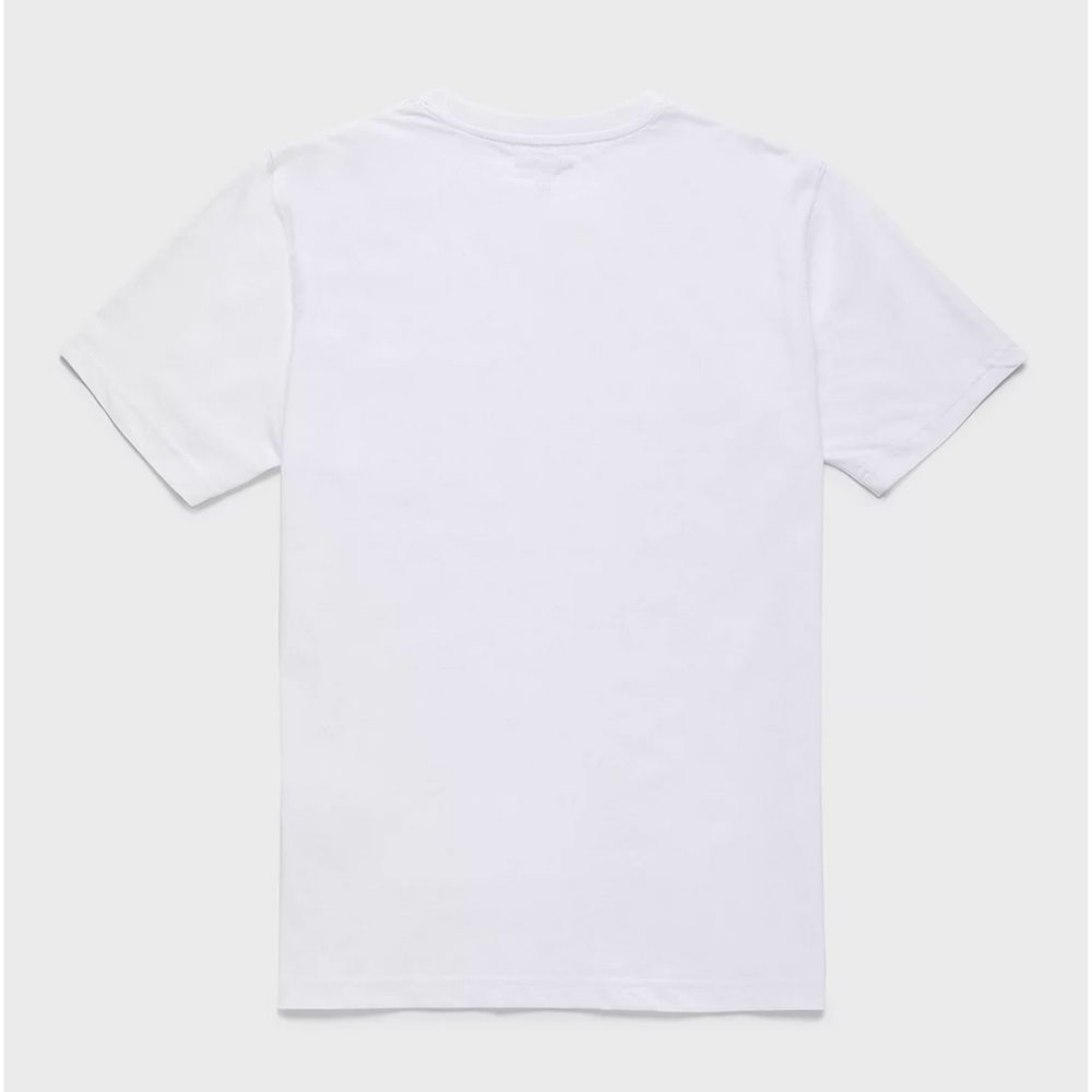 Elegant White Cotton Tee with Chest Logo