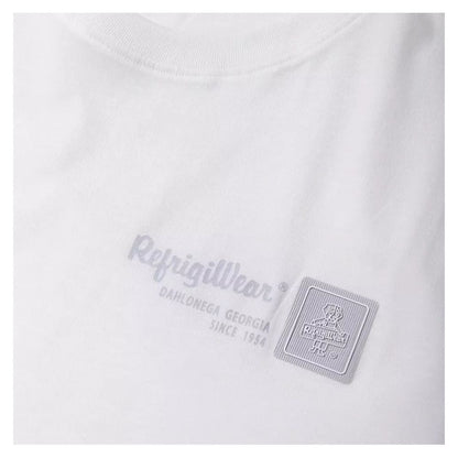 Classic White Cotton Crew-Neck Tee with Logo Detail