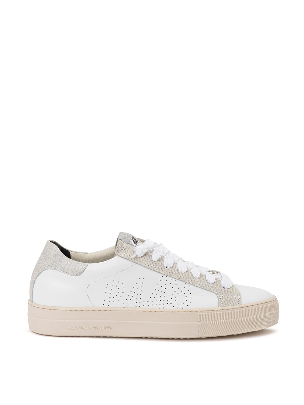 Elegant White Leather Sneakers