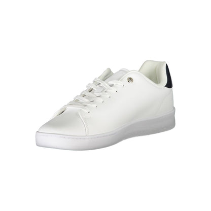 Sleek White Sneakers with Contrast Detailing