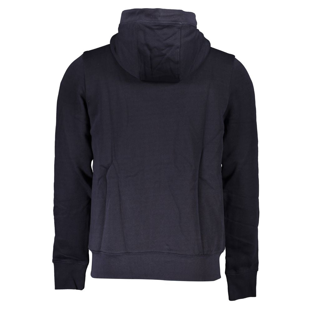 Cozy Blue Hooded Sweatshirt with Fur Interior