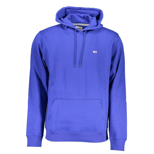 Classic Blue Hooded Sweatshirt with Logo