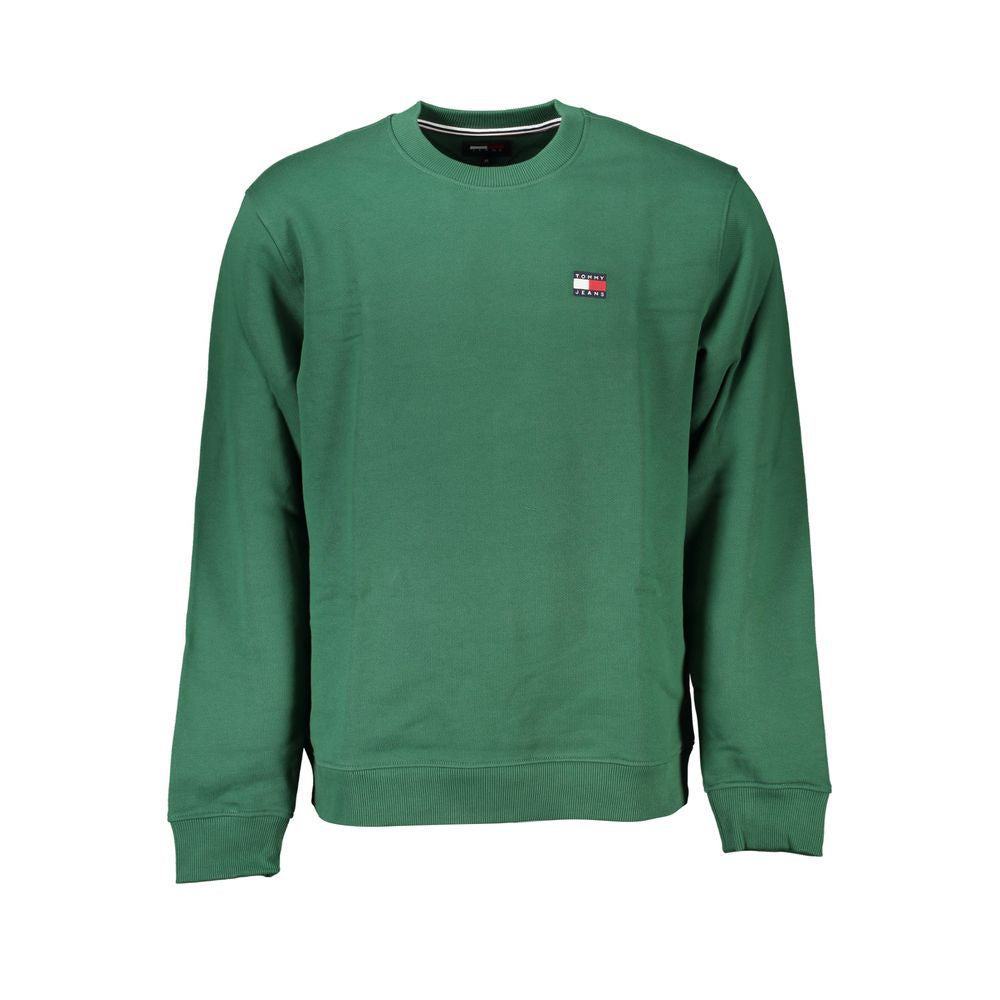 Classic Green Crew Neck Fleece Sweatshirt