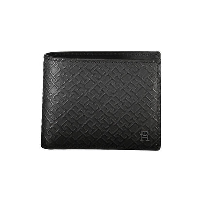 Elegant Leather Double Card Wallet with Contrast Details