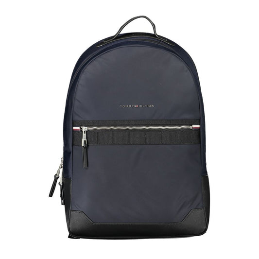 Elegant Contrast Detail Blue Backpack