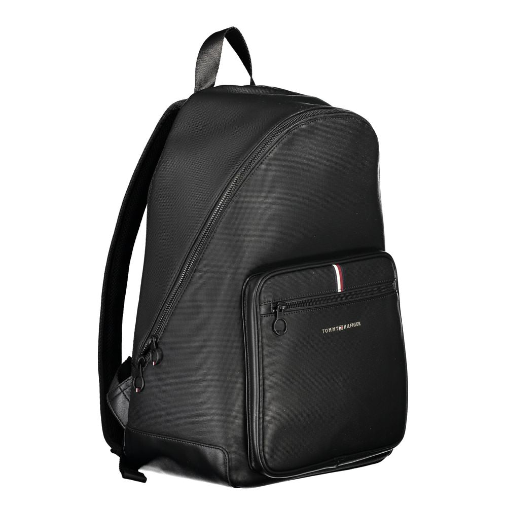 Elegant Urban Black Backpack with Laptop Compartment