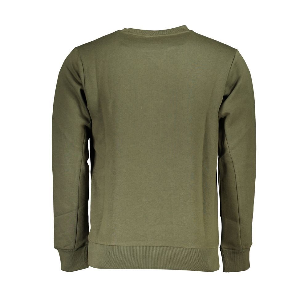 Elegant Green Crew Neck Sweatshirt