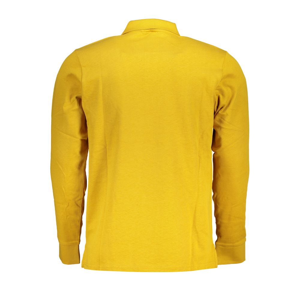 Classic Yellow Cotton Polo with Embroidery