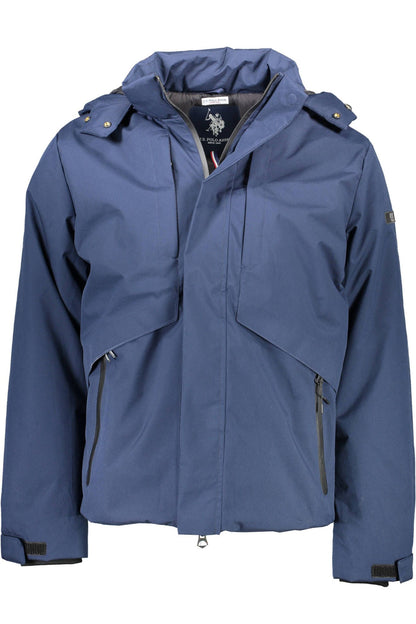 Classic Blue Waterproof Hooded Jacket