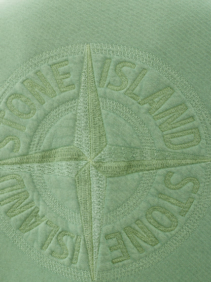 Emerald Compass Embroidery Cotton Sweatshirt