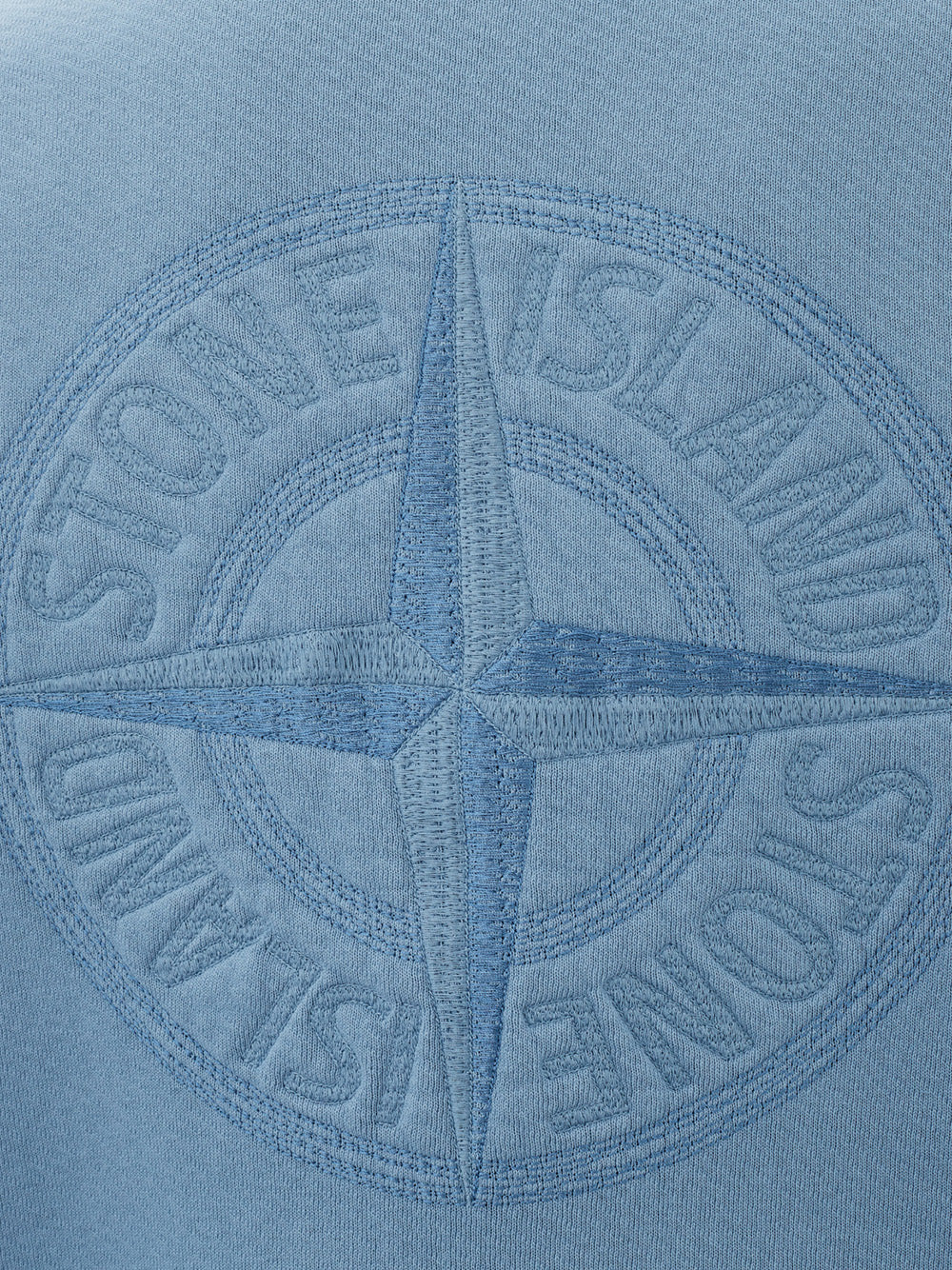 Elegant Light Blue Compass Crewneck Sweatshirt