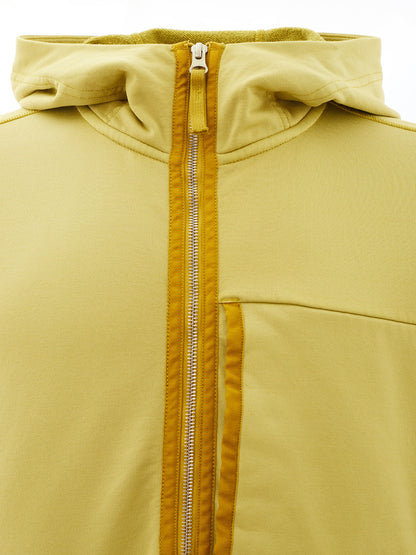 Radiant Yellow Cotton Hooded Sweatshirt