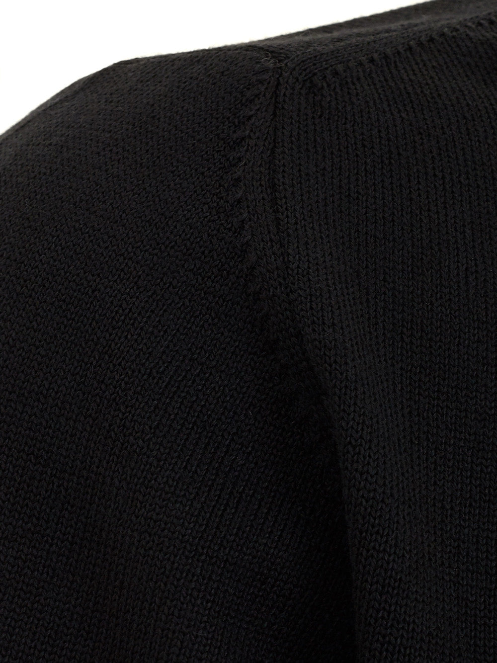 Elegant Black Wool Jumper - Italian Classic