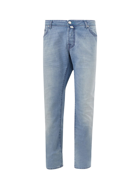 Elegant Relaxed Fit Authentic Denim Jeans