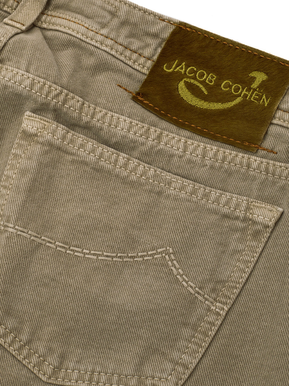 Exclusive Beige Cotton Jeans For Men