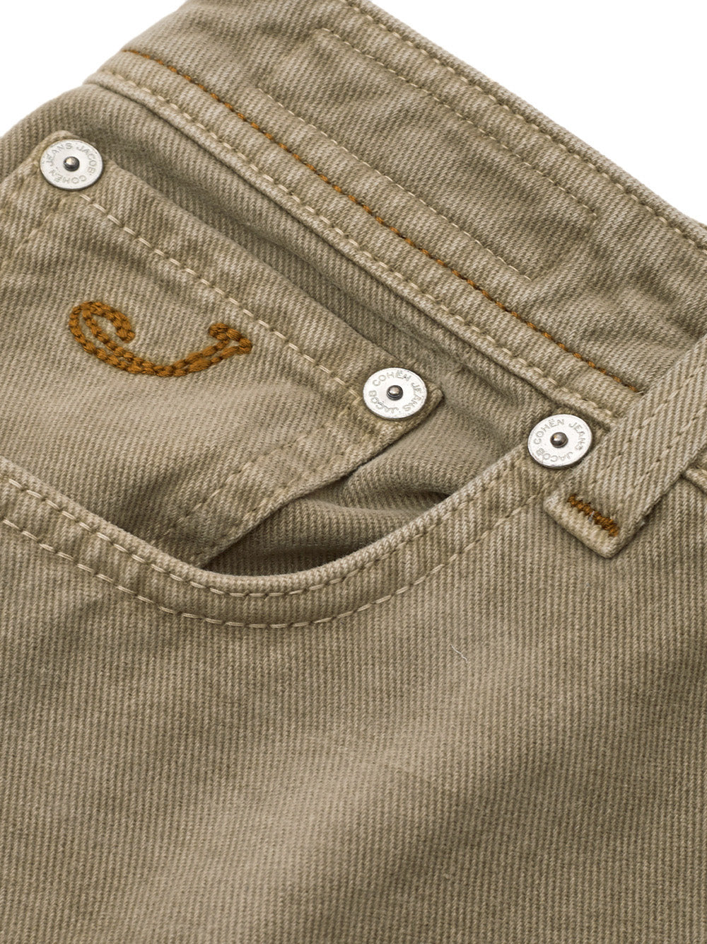 Exclusive Beige Cotton Jeans For Men