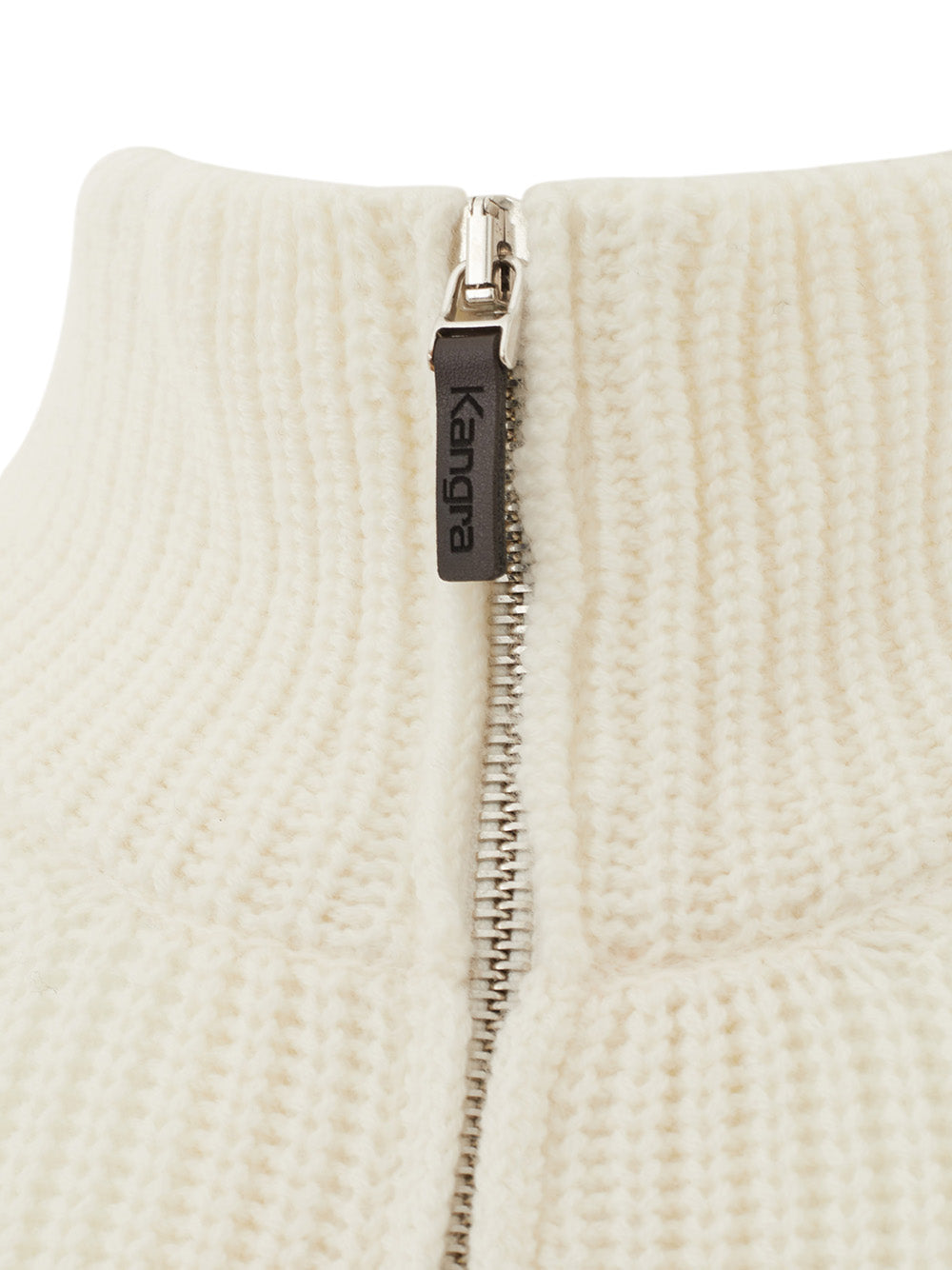 Elegant White Wool Turtleneck Jumper