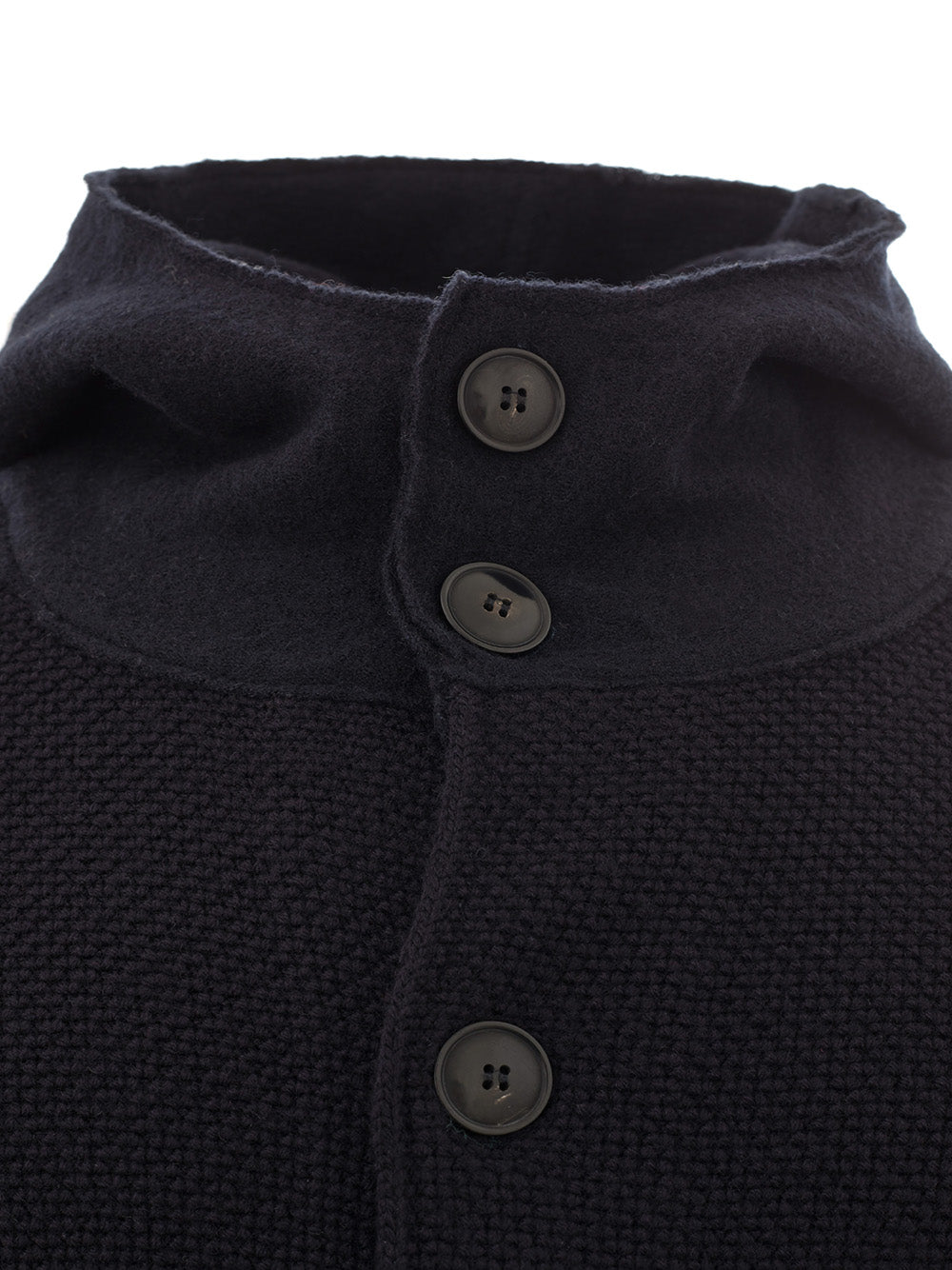 Exquisite Merino Wool Hooded Cardigan