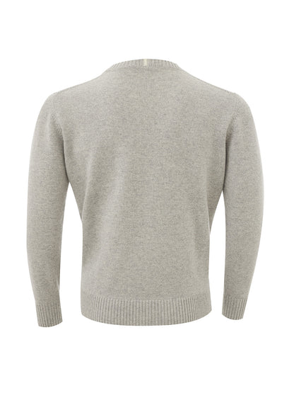 Elegant Cashmere Blend Round Neck Jumper