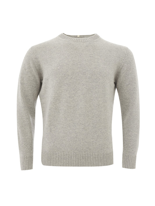 Elegant Cashmere Blend Round Neck Jumper