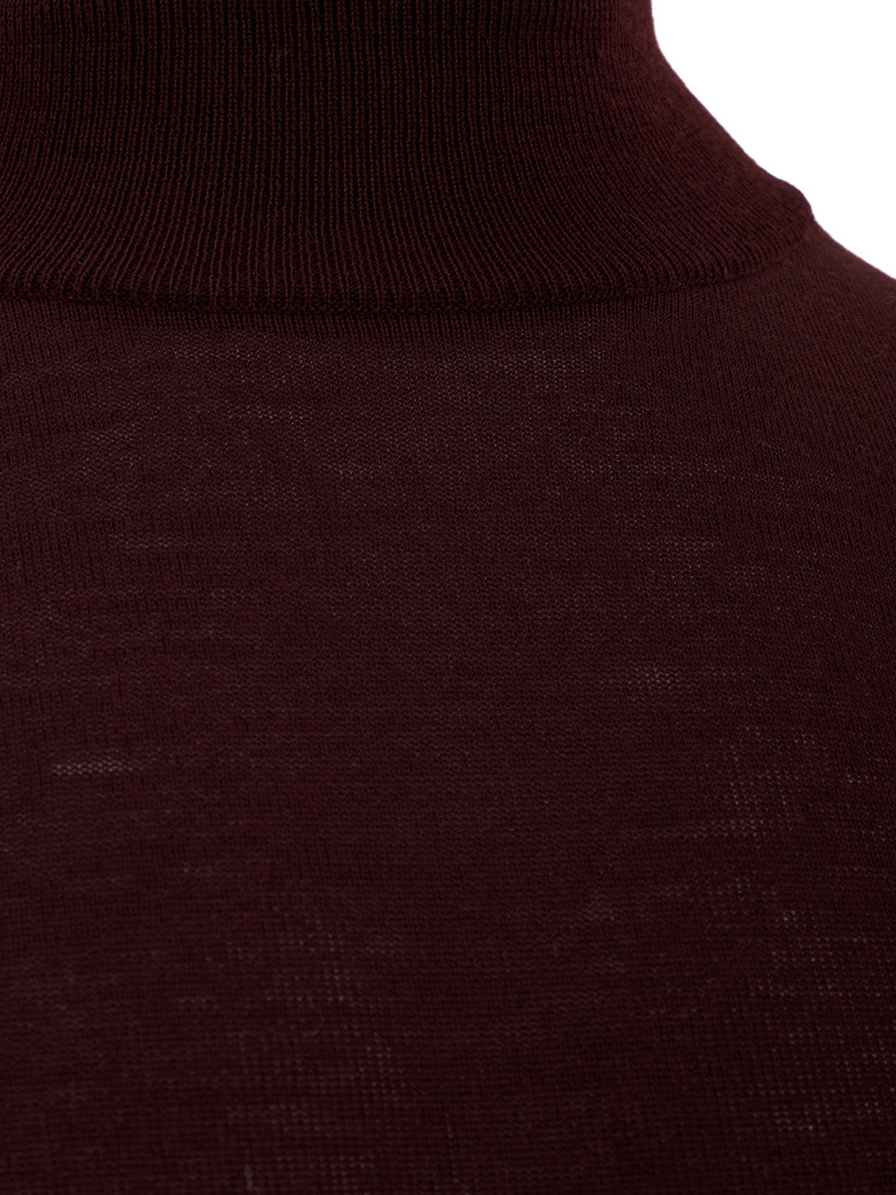 Elegant Red Purple Wool Turtleneck Jumper