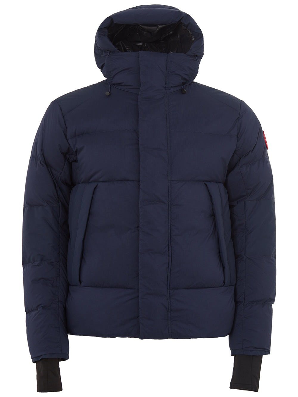 Quilted Blue Hooded Armstrong Jacket