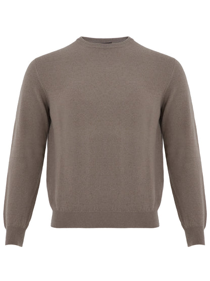 Elegant Dove Grey Cashmere Sweater