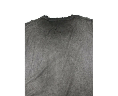 Saint Laurent Men's Grey Dyed Fine Knit Cotton T-Shirt