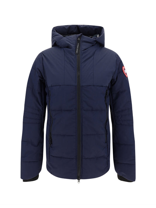 Elegant Hybridge Down Jacket in Atlantic Navy