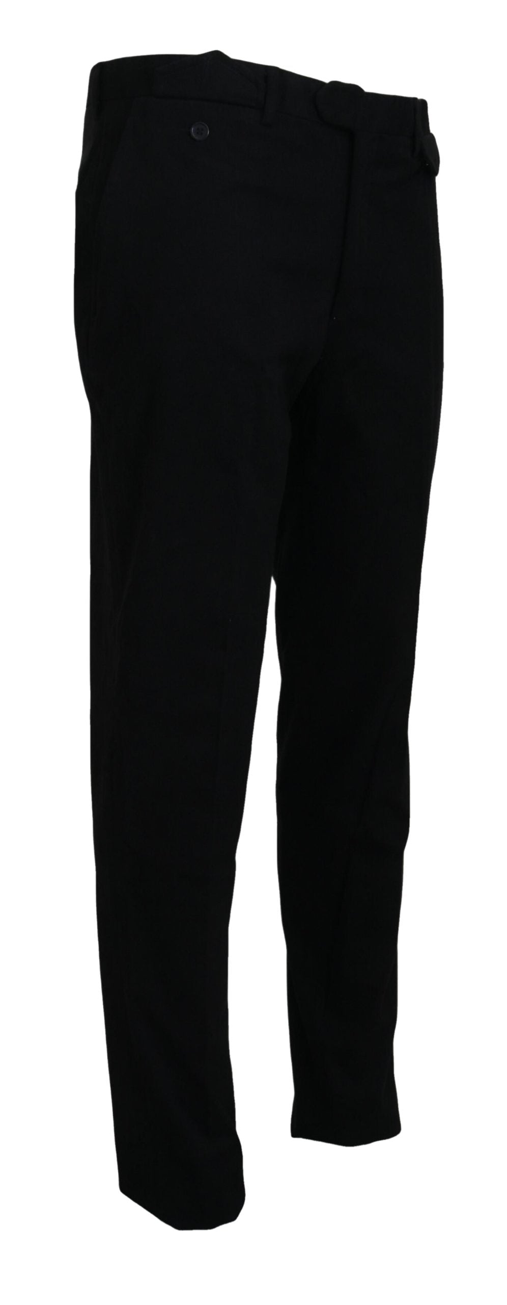 Black Cotton Chino Men Formal Pants