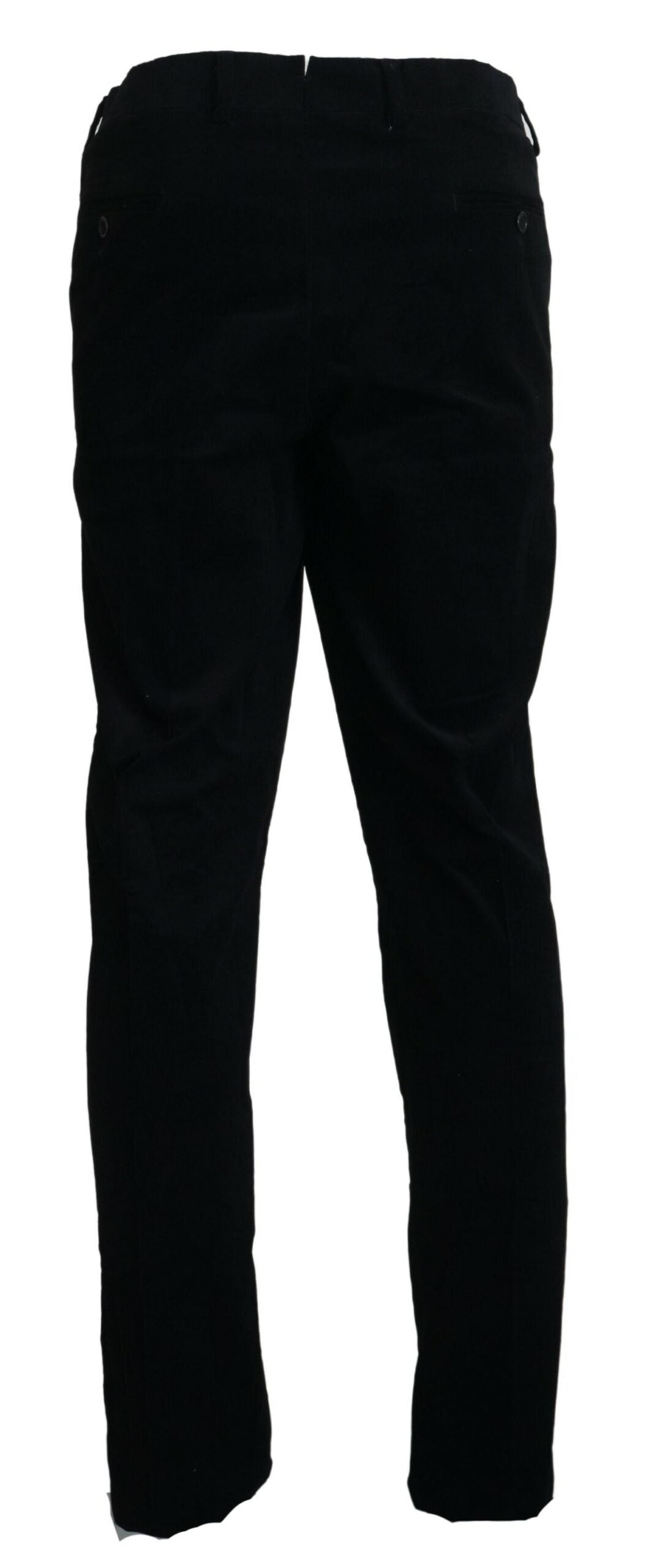 Black Straight Fit Men Formal Pants