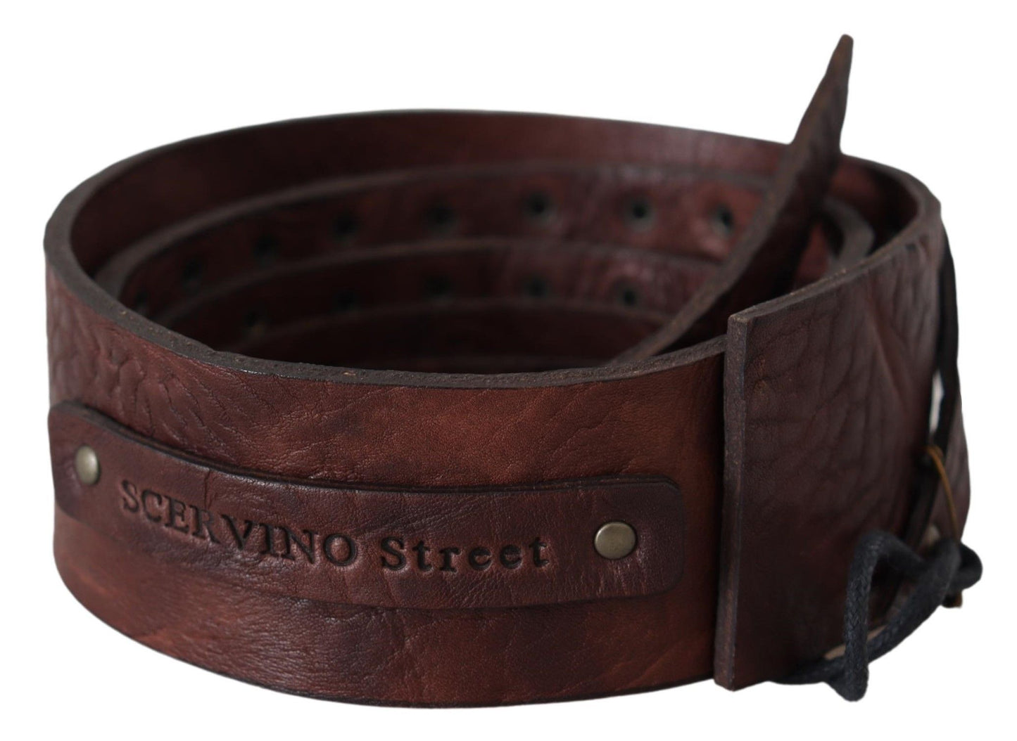 Chic Brown Leather Fashion Belt