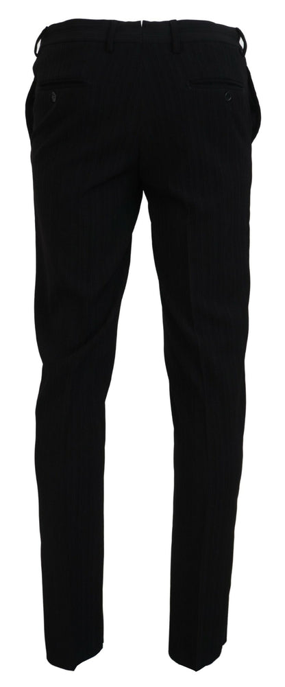 Black Tapered Chino Men Formal Pants