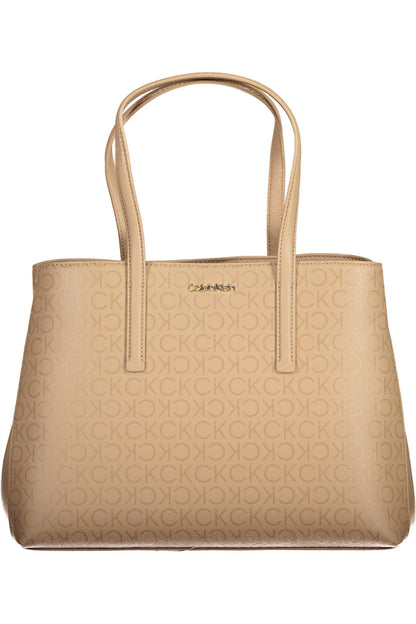 Eco-Chic Beige Handbag with Modern Flair