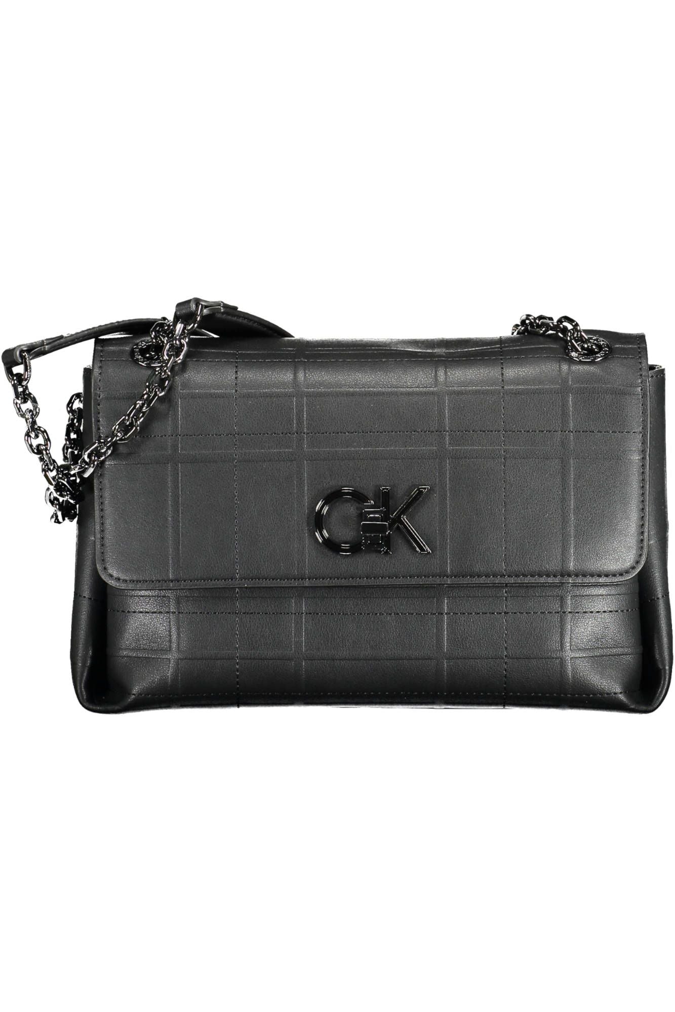 Elegant Chain-Handle Black Shoulder Bag