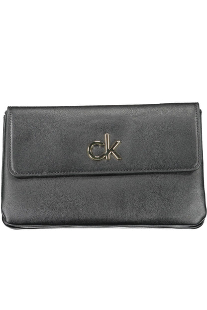 Chic Black Shoulder Bag with Eco-Conscious Twist