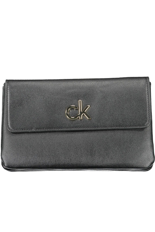 Chic Black Shoulder Bag with Eco-Conscious Twist