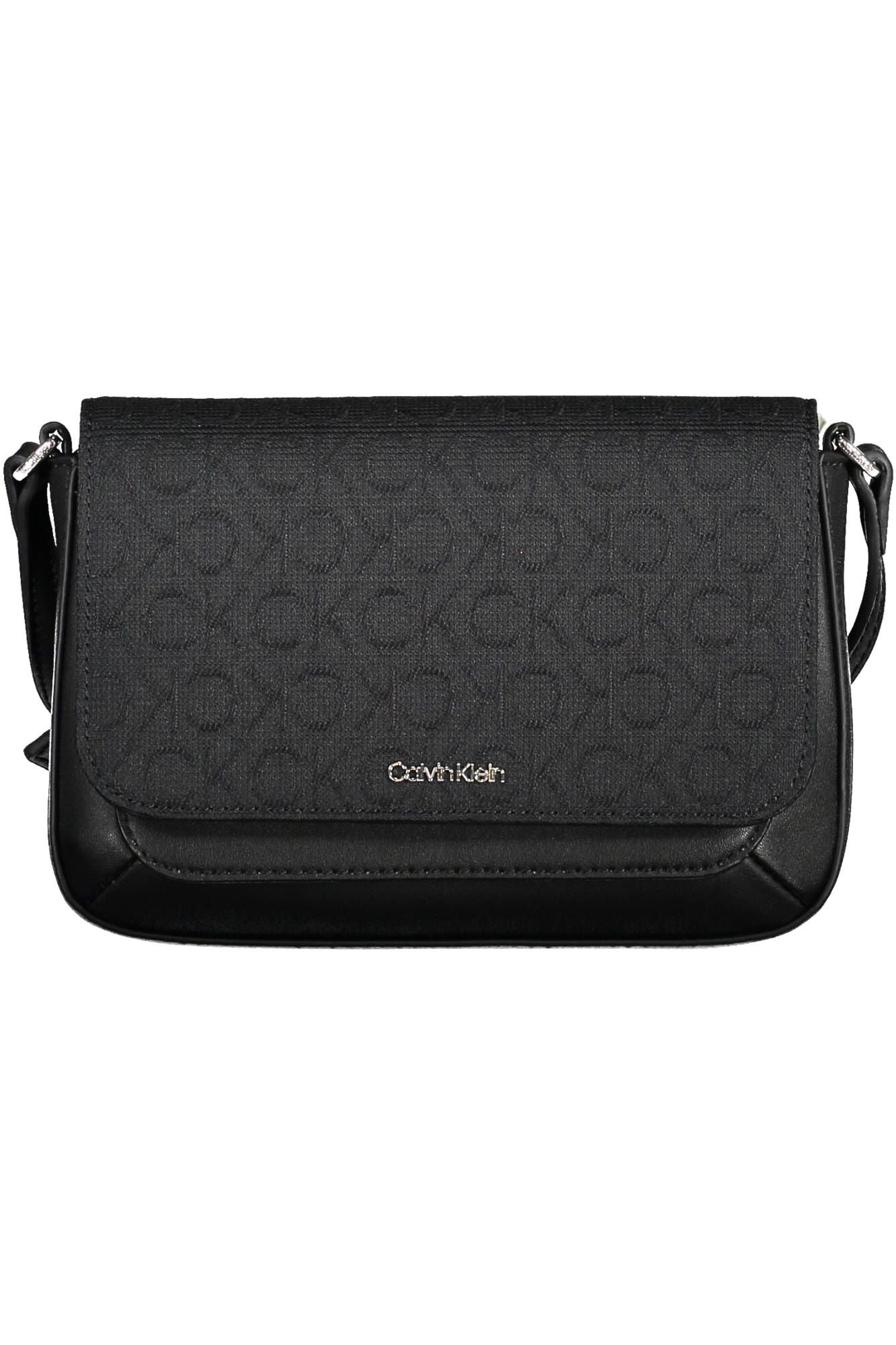 Elegant Black Shoulder Bag with Contrasting Details